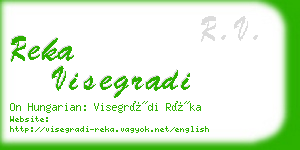 reka visegradi business card